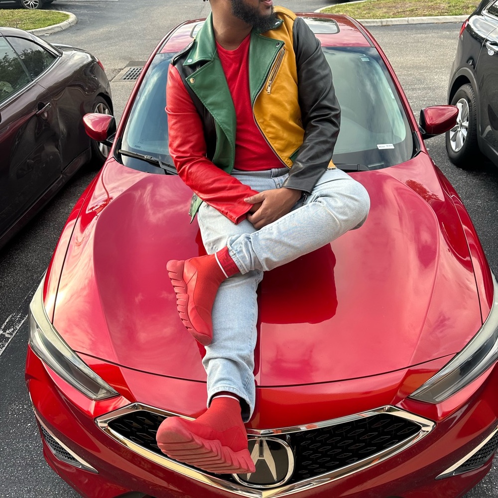 Multicolor Leather Jacket